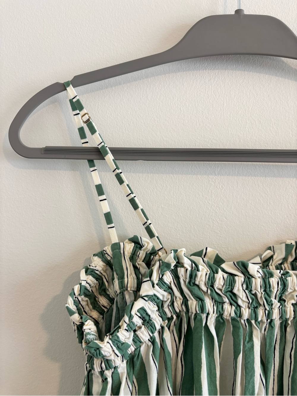 Madewell Green & White Striped Maxi - Picture 5 of 6